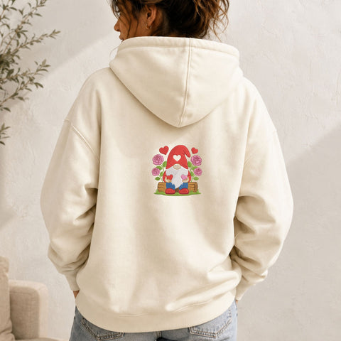 Valentine Gnome with Roses Machine Embroidery Design – Love Heart Gnome Embroidery File Embroidery/Applique DESIGNS PatternFeed8 