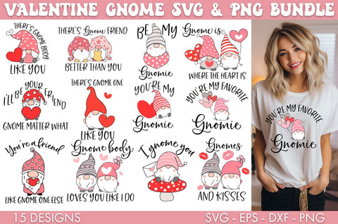 Valentine Gnomes SVG Bundle Sublimation Cut file SVG Freeling Design House 