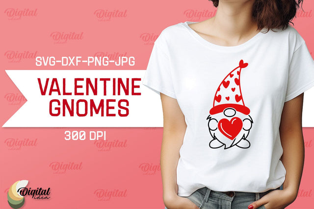 Valentine Gnomes SVG. TShirt Design SVG SVG Evgenyia Guschina 