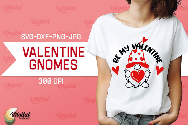 Valentine Gnomes SVG. TShirt Design SVG SVG Evgenyia Guschina 