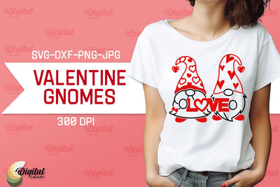 Valentine Gnomes SVG. TShirt Design SVG SVG Evgenyia Guschina 