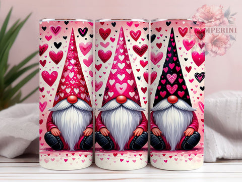 Valentine Gnomes Tumbler Wrap, Cute Gnome Design, 20oz Sublimation Wrap, Digital Download Tumbler, Romantic Gnome Gift, Love Gnome Art, Holiday Tumbler, Valentine's Day Sublimation Li Zamperini 