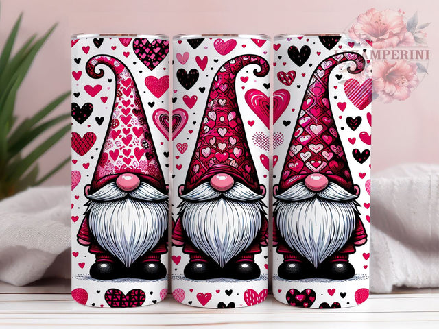 Valentine Gnomes Tumbler Wrap, Cute Gnome Design, 20oz Sublimation Wrap, Digital Download Tumbler, Romantic Gnome Gift, Love Gnome Art, Holiday Tumbler, Valentine's Day Sublimation Li Zamperini 