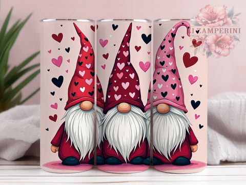 Valentine Gnomes Tumbler Wrap, Cute Gnome Design, 20oz Sublimation Wrap, Digital Download Tumbler, Romantic Gnome Gift, Love Gnome Art, Holiday Tumbler, Valentine's Day Sublimation Li Zamperini 