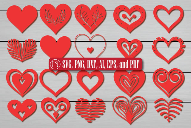 Valentine Heart SVG Bundle SVG MD JOYNAL ABDIN 