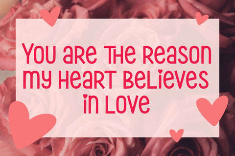 Valentine Heartnote Font AEN Creative Store 