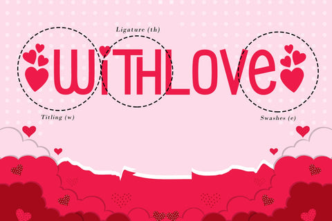 Valentine Heartnote Font AEN Creative Store 