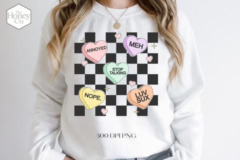 Valentine Hearts Sublimation | Valentine's Day Checkerboard Sublimation The Honey Company 