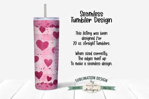 Valentine Highland Cow 20 oz Seamless Tumbler Wrap Design Sublimation Ewe-N-Me Designs 
