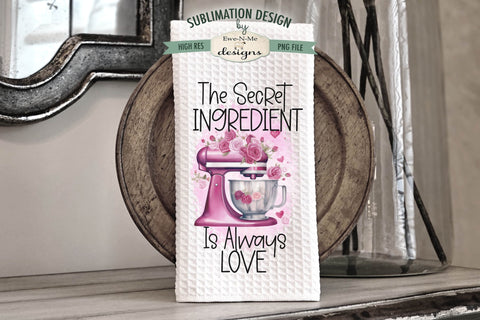 Valentine Kitchen Mixer Towel Designs | Kitchen Sublimation Designs Sublimation Ewe-N-Me Designs 