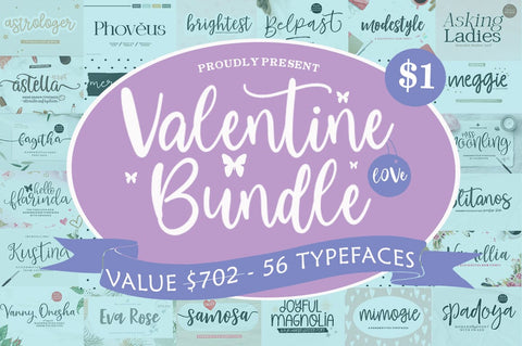 Valentine Love Bundle Font Youngtype 