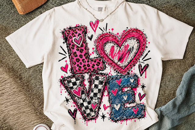 Valentine Love Heart Sublimation PNG Design SVG DesignDestine 
