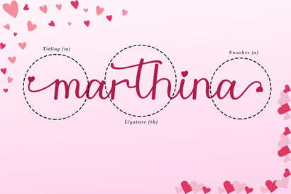 Valentine Lovelace Font AEN Creative Store 