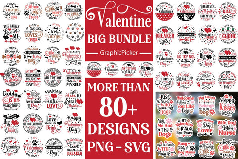 Valentine Mega SVG Bundle, Huge Bundle Svg, valentine's Mega Bundle, valentine's Day SVG Bundle, valentine's, SVGs,Quotes and Sayings,Food & Drink,On Sale, Print & Cut SVG DesignPlante 503 
