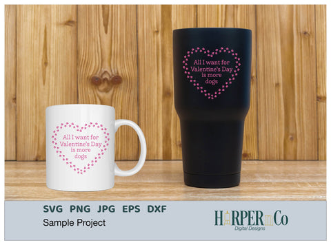 Valentine More Dogs SVG PNG Cut EPS File SVG HarperNCo 