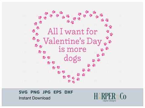 Valentine More Dogs SVG PNG Cut EPS File SVG HarperNCo 