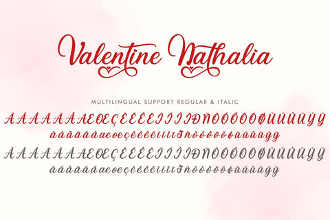 Valentine Nathalia Font Prasetya Letter 