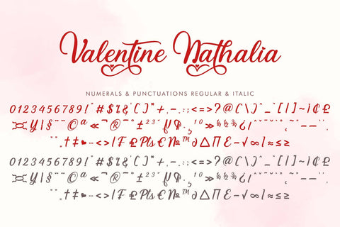 Valentine Nathalia Font Prasetya Letter 