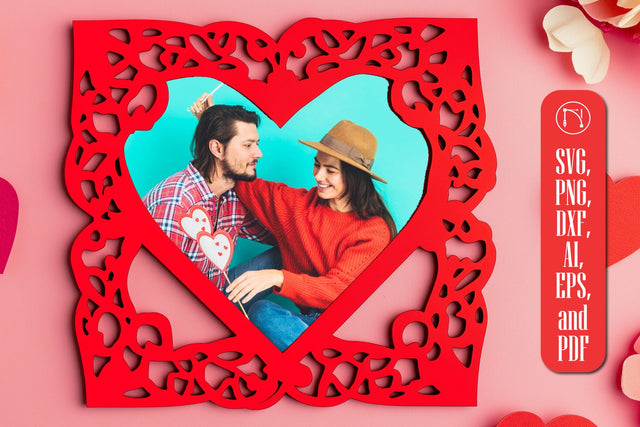 Valentine Photo Frame Laser Cut SVG Cut File SVG MD JOYNAL ABDIN 
