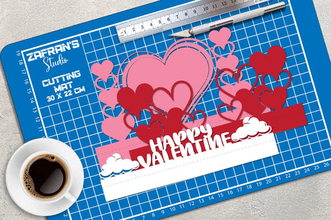 Valentine Pop-Up Card 3D Paper zafrans studio 