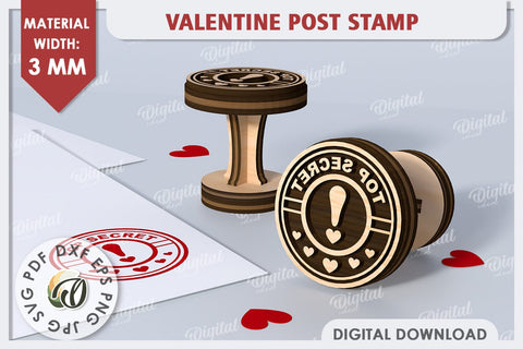 Valentine Post Stamp Laser Cut. Love Sign SVG Design SVG Evgenyia Guschina 