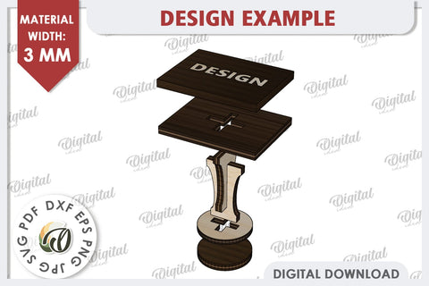 Valentine Post Stamp LaserCut. 3D Love Sign SVG Design SVG Evgenyia Guschina 