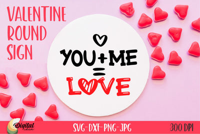 Valentine Quote SVG. Round Sign SVG SVG Evgenyia Guschina 