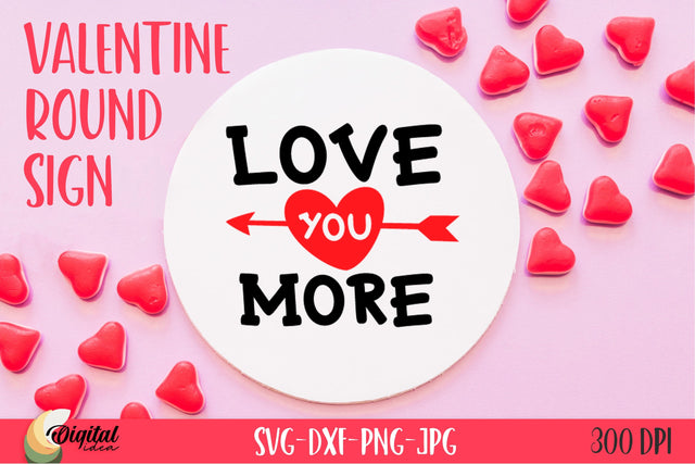 Valentine Quote SVG. Round Sign SVG SVG Evgenyia Guschina 