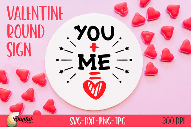 Valentine Quote SVG. Round Sign SVG SVG Evgenyia Guschina 