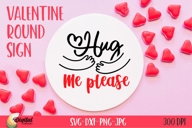 Valentine Quote SVG. Round Sign SVG SVG Evgenyia Guschina 