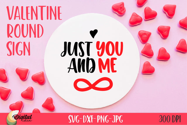 Valentine Quote SVG. Round Sign SVG SVG Evgenyia Guschina 