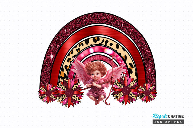Valentine rainbow PNG Design Sublimation Regulrcrative 