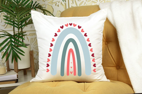 Valentine Rainbow svg Design SVG Regulrcrative 