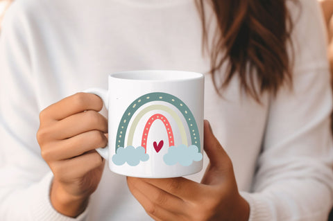 Valentine Rainbow svg Design SVG Regulrcrative 