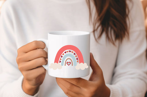 Valentine Rainbow SVG Design SVG Regulrcrative 