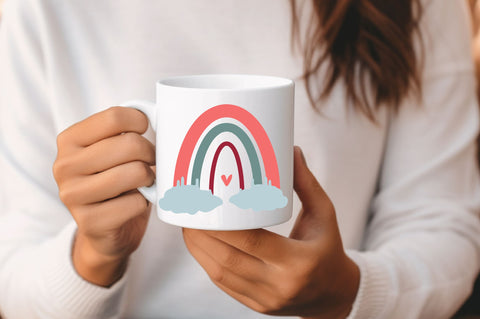 Valentine Rainbow svg Design SVG Regulrcrative 