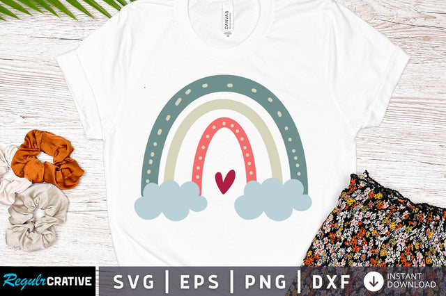 Valentine Rainbow svg Design SVG Regulrcrative 