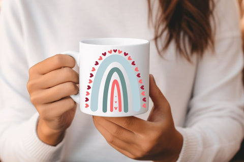 Valentine Rainbow svg Design SVG Regulrcrative 