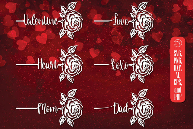 Valentine Rose Laser-cut SVG Bundle SVG MD JOYNAL ABDIN 