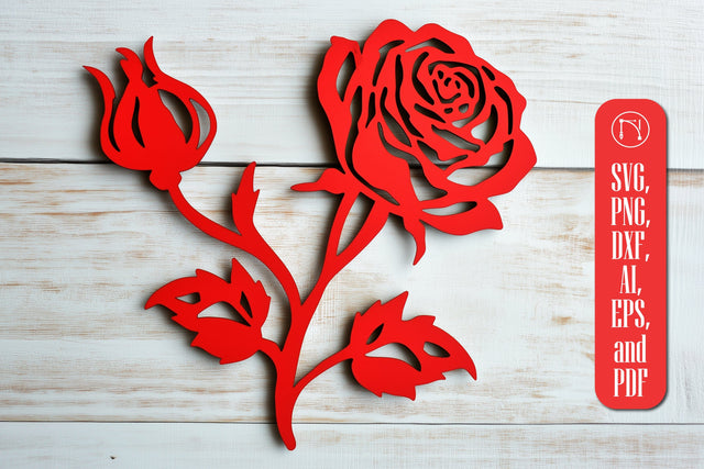 Valentine Rose Laser Cut SVG File SVG MD JOYNAL ABDIN 