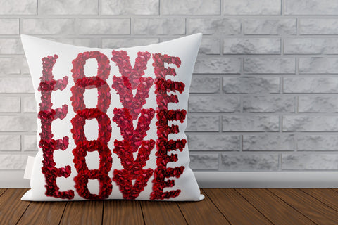 Valentine sayings Love word, rose petals PNG, valentine font Sublimation Angelina Semenova 