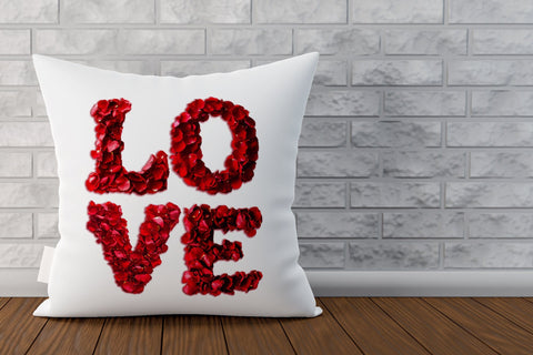 Valentine sayings, rose petals PNG, valentine font Love word Sublimation Angelina Semenova 