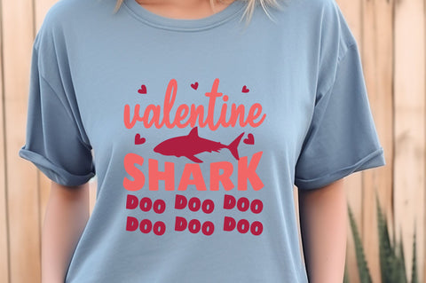 Valentine shark doo doo doo svg Design SVG Regulrcrative 