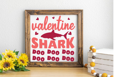 Valentine shark doo doo doo svg Design SVG Regulrcrative 