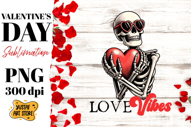 Valentine skeleton sublimation. Anti Valentine design Sublimation Yustaf Art Store 