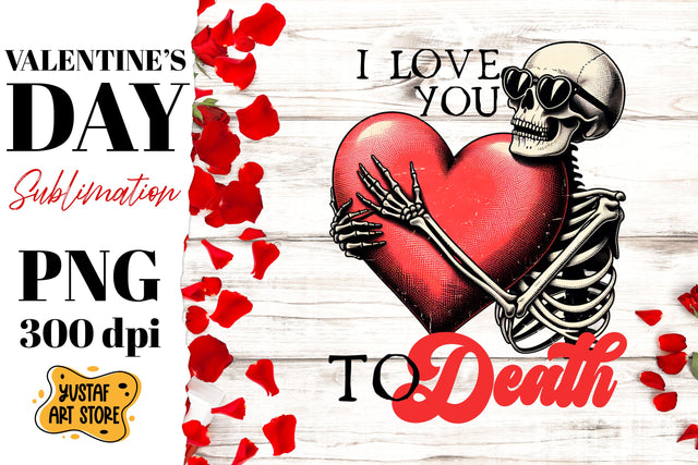 Valentine skeleton sublimation. Valentines day sublimation Sublimation Yustaf Art Store 