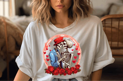 Valentine skull clipart png design Sublimation Designangry 