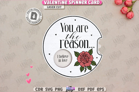 Valentine Spinner Cards Laser Cut Bundle | Valentine’s Day Greeting Cards | Happy Valentine’s Day | Cute Design | Love Day | Glowforge File | Holidays Gift | Valentine’s Gift Idea | CNC Files SVG The T Store Design 