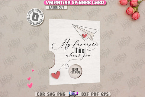 Valentine Spinner Cards Laser Cut Bundle | Valentine’s Day Greeting Cards | Happy Valentine’s Day | Cute Design | Love Day | Glowforge File | Holidays Gift | Valentine’s Gift Idea | CNC Files SVG The T Store Design 