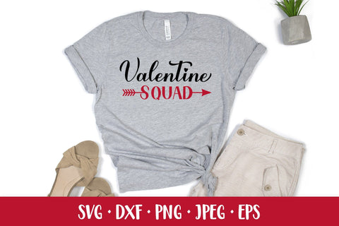 Valentine squad SVG. Valentines Day quote shirt design SVG LaBelezoka 